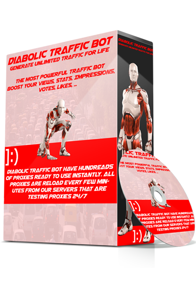 Diabolic Traffic Bot Full Edition Premium Lifetime Cracked + Dr.FarFar Proxy Tools 2018 + Gifts + Private Mobiles User Agents