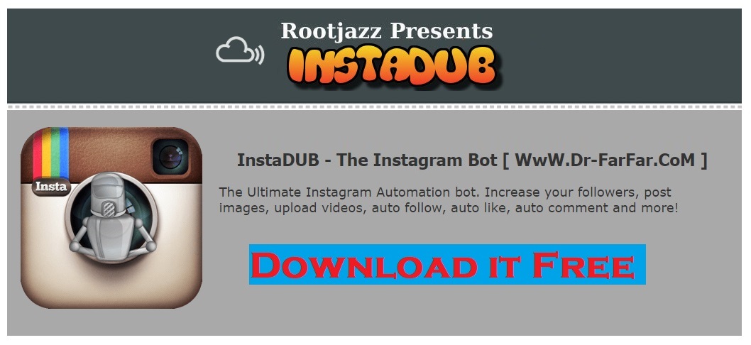 Instadub Pro Instagram Bot - Social Media Marketing Tool