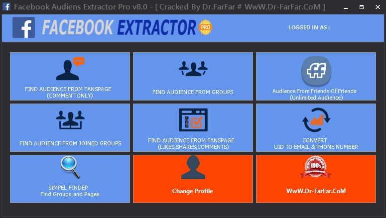 Facebook Audiens Extractor Pro