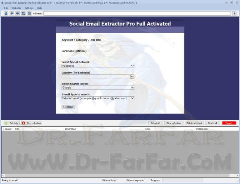 Social Email Extractor Pro Full Activated